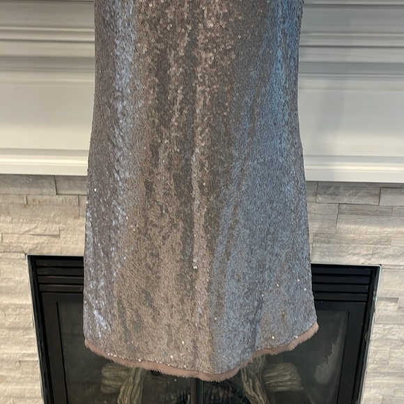 Sugar Lips Sequin Silver Mini Dress Size Small - Picture 5 of 8
